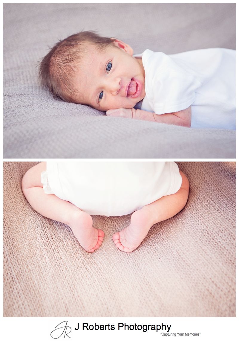 Newborn Baby Portrait Photography Sydney IN family home Baby girl 10 Days Old